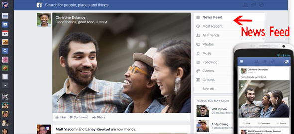 facebook news feed new design Facebook New(s) Feed for Beginners